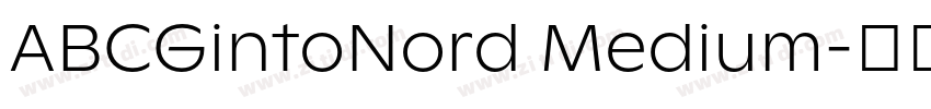 ABCGintoNord Medium字体转换